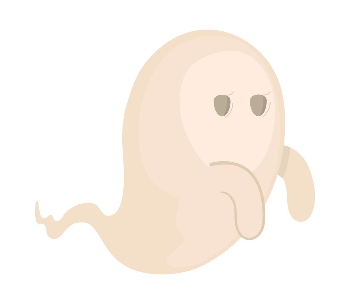 halloween cute ghost vector