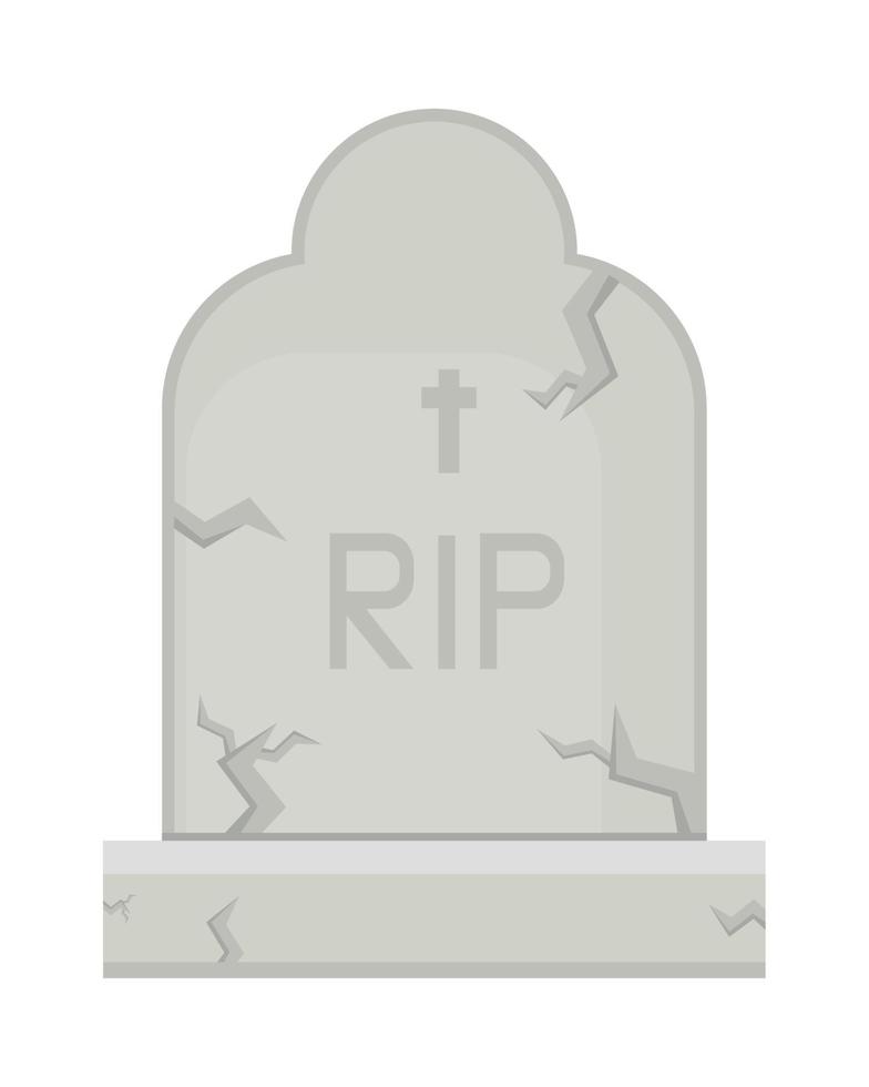 halloween tombstone icon vector