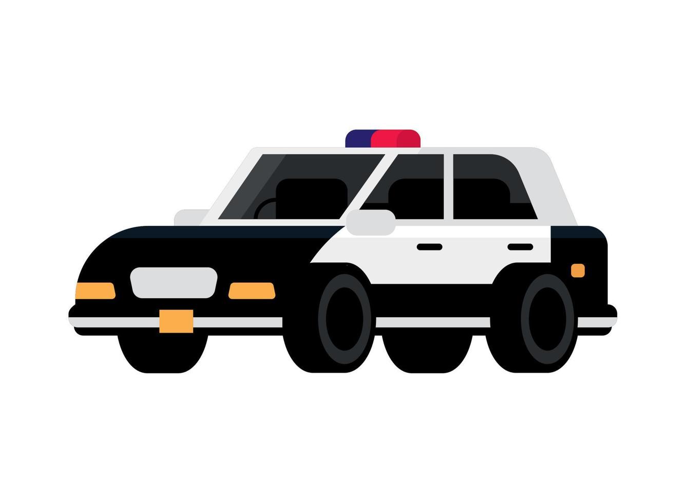 police car transport vector