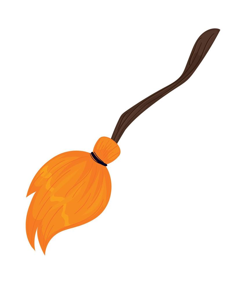 witch broom icon vector