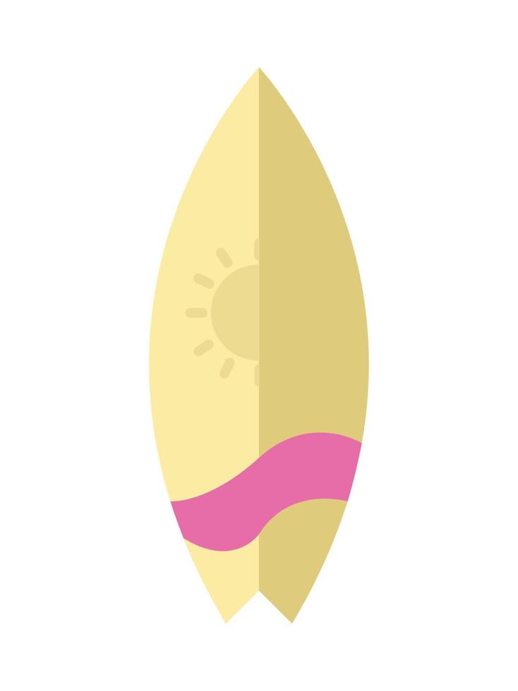 summer surfboard icon vector