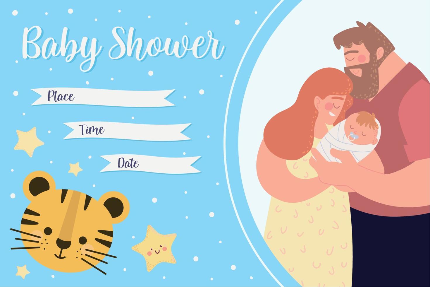 bienvenida al baby shower vector