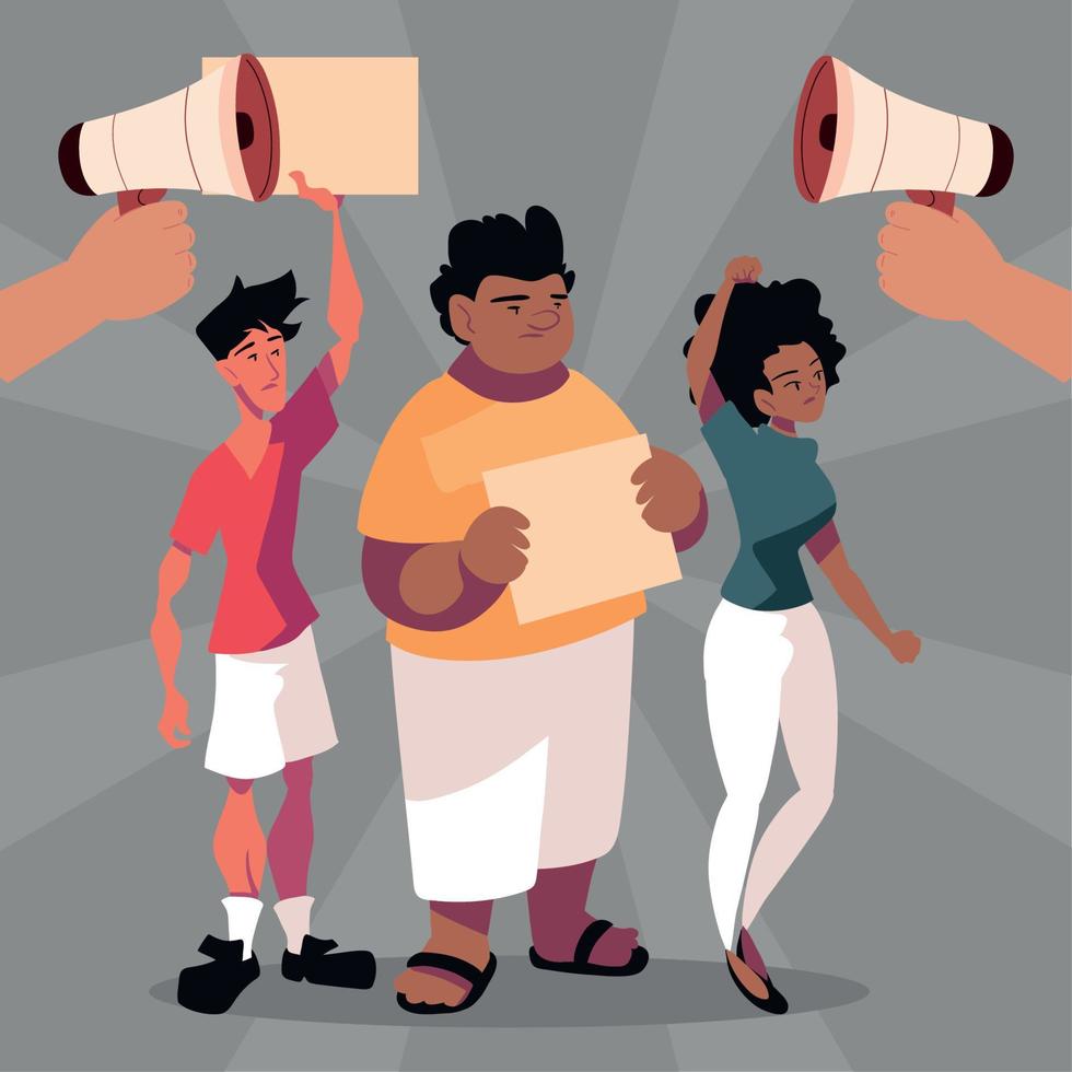 democracy activist people vector