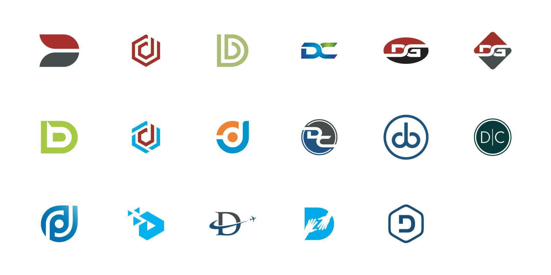 Logos with the letter d, collection 11131860 Vector Art at Vecteezy