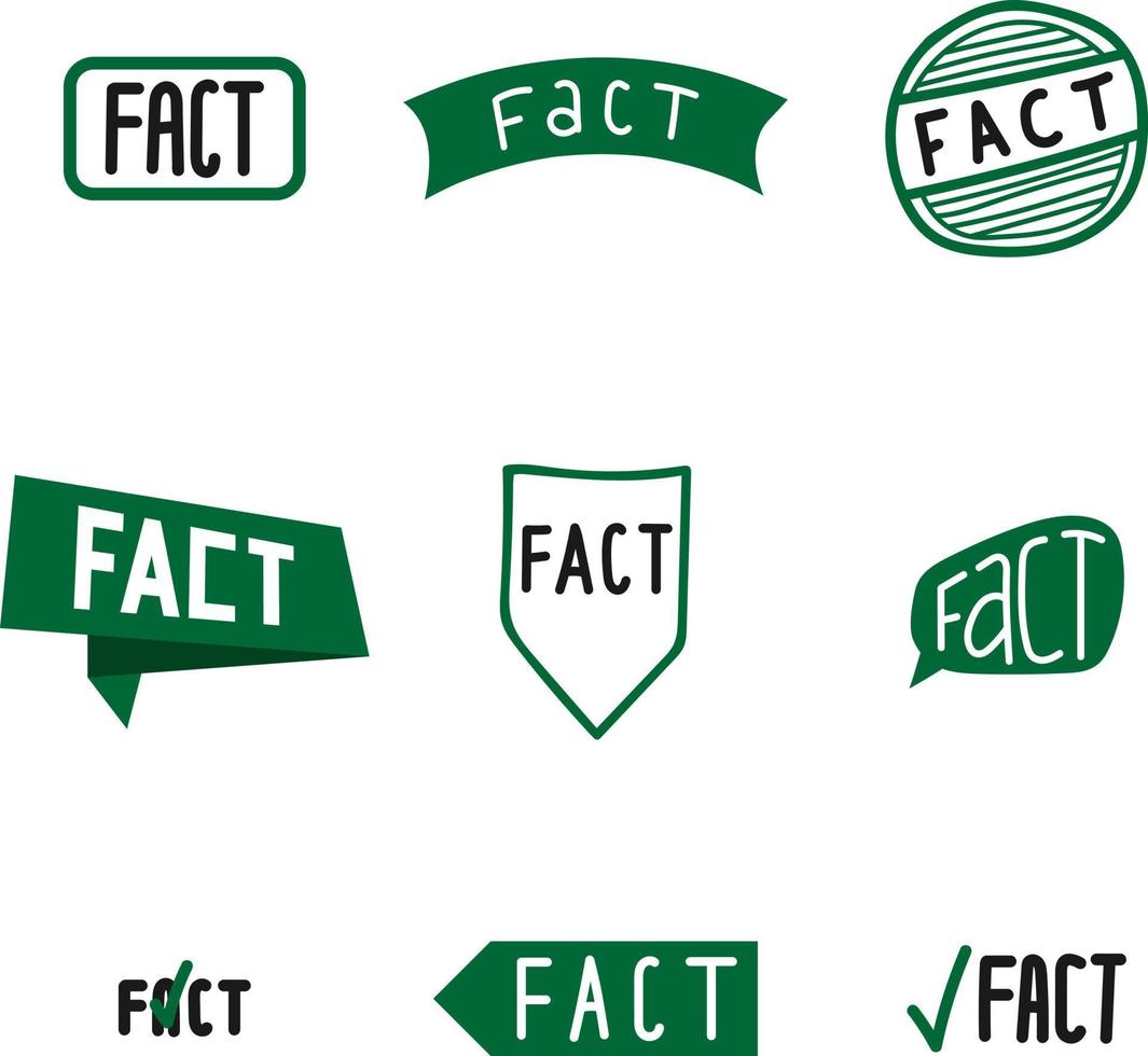 Fact Sign Bundle vector