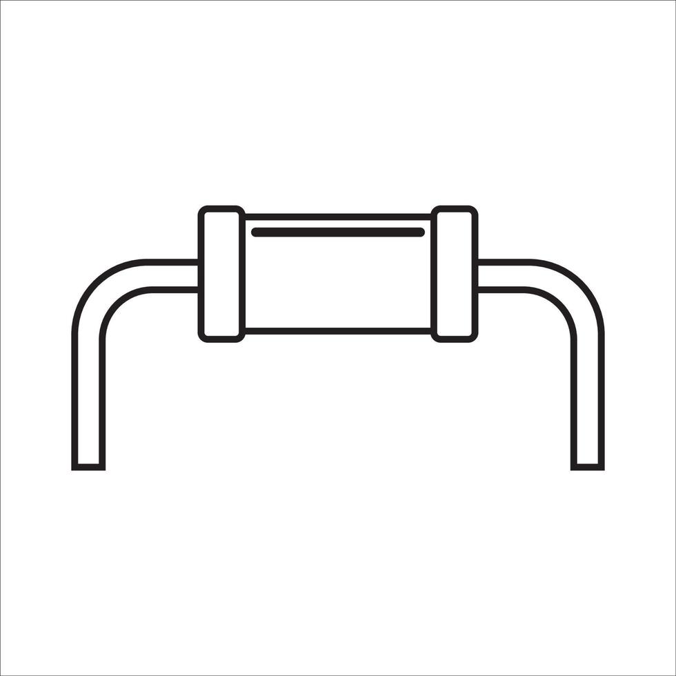 electronic components and microchip icon vector drawing