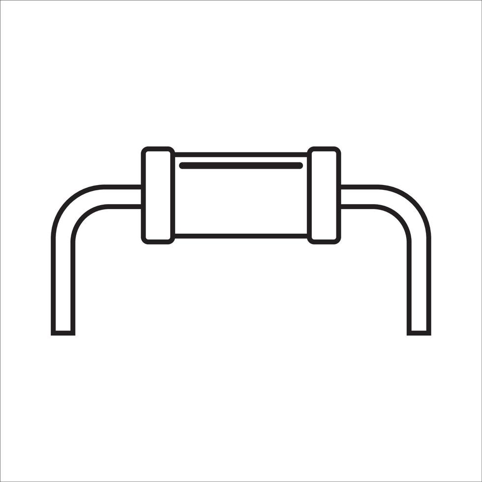 electronic components and microchip icon vector drawing