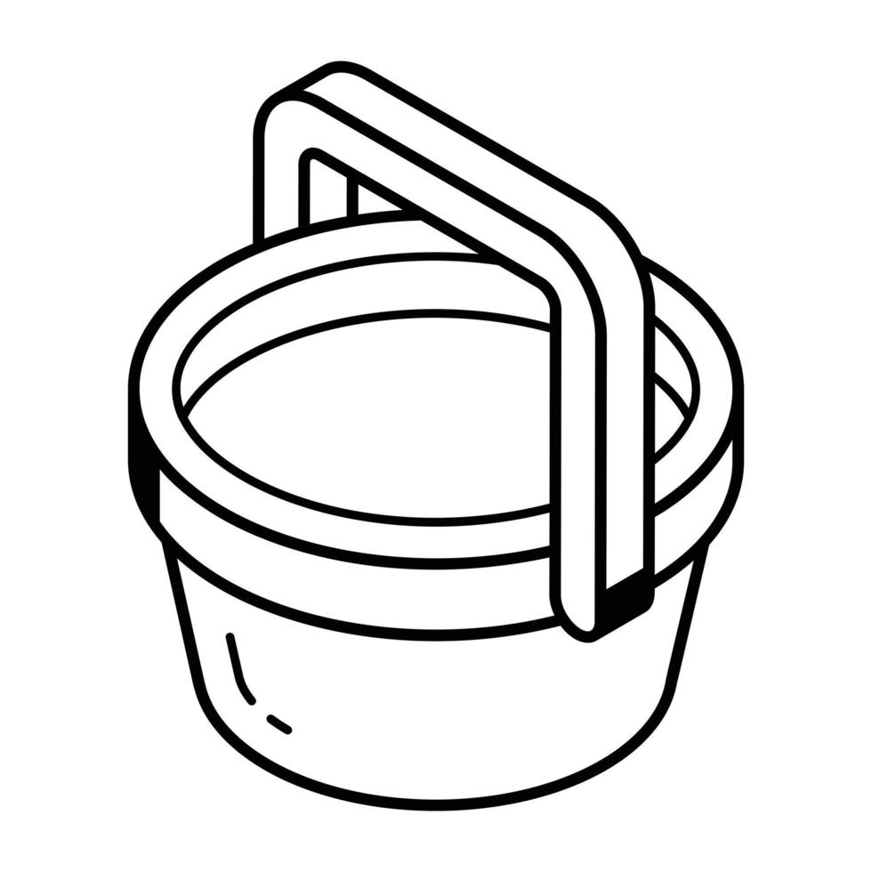 vector de icono de contorno moderno de sopa