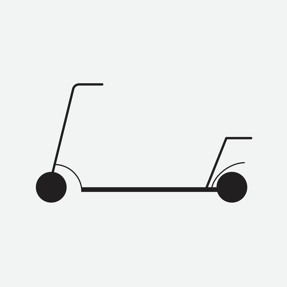 kick scooter for kids childhood activity ride with speed and play toy vector icon