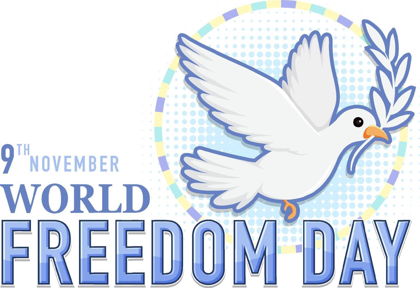 World Freedom Day Logo Design vector