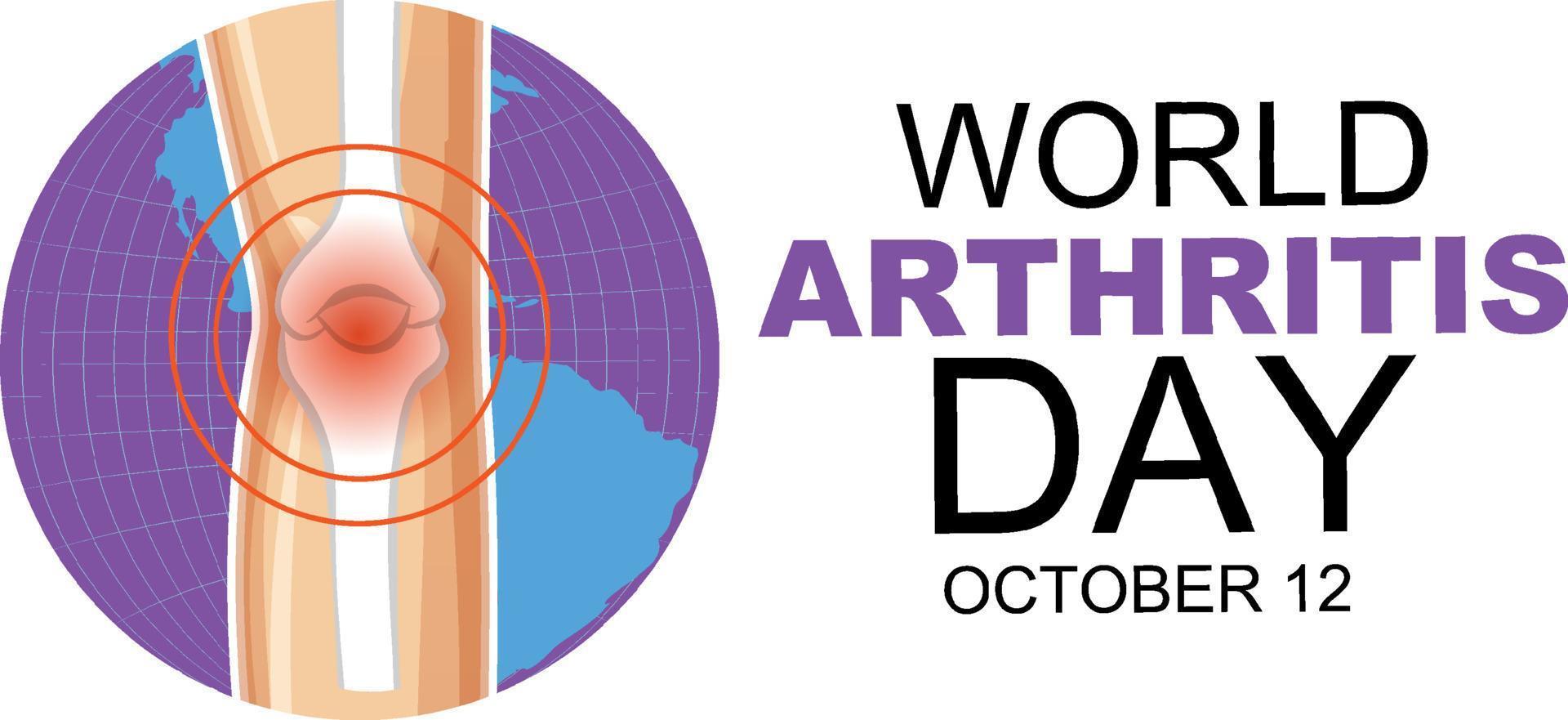 World Arthritis Day Poster Design vector