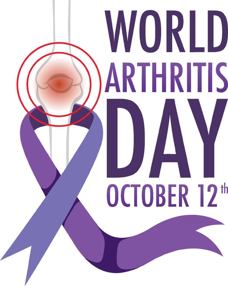 World Arthritis Day Poster Design vector