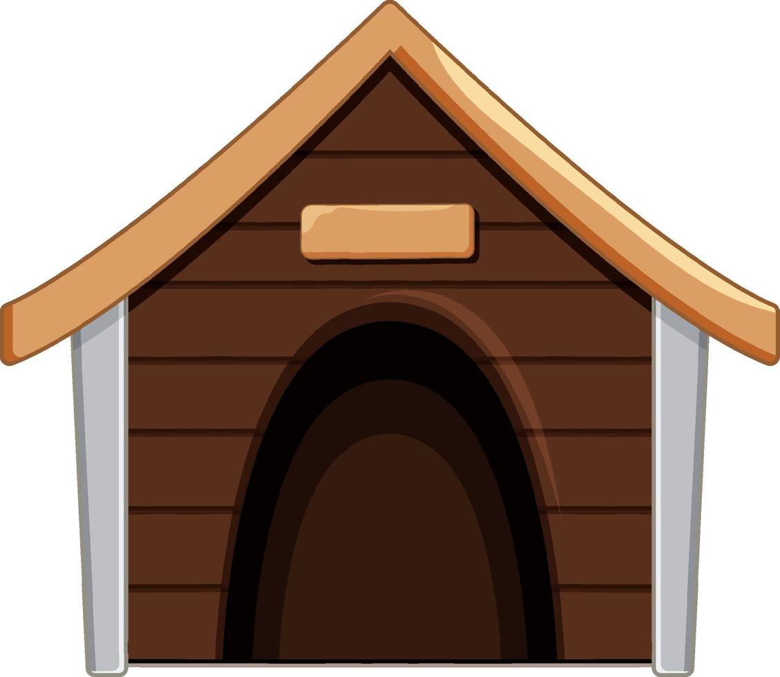 Doghouse in cartoon style vector