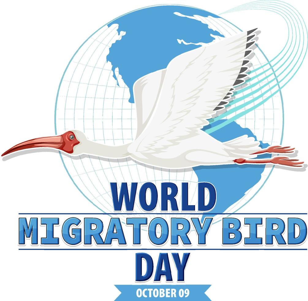 World Migratory Bird Day Banner Design vector