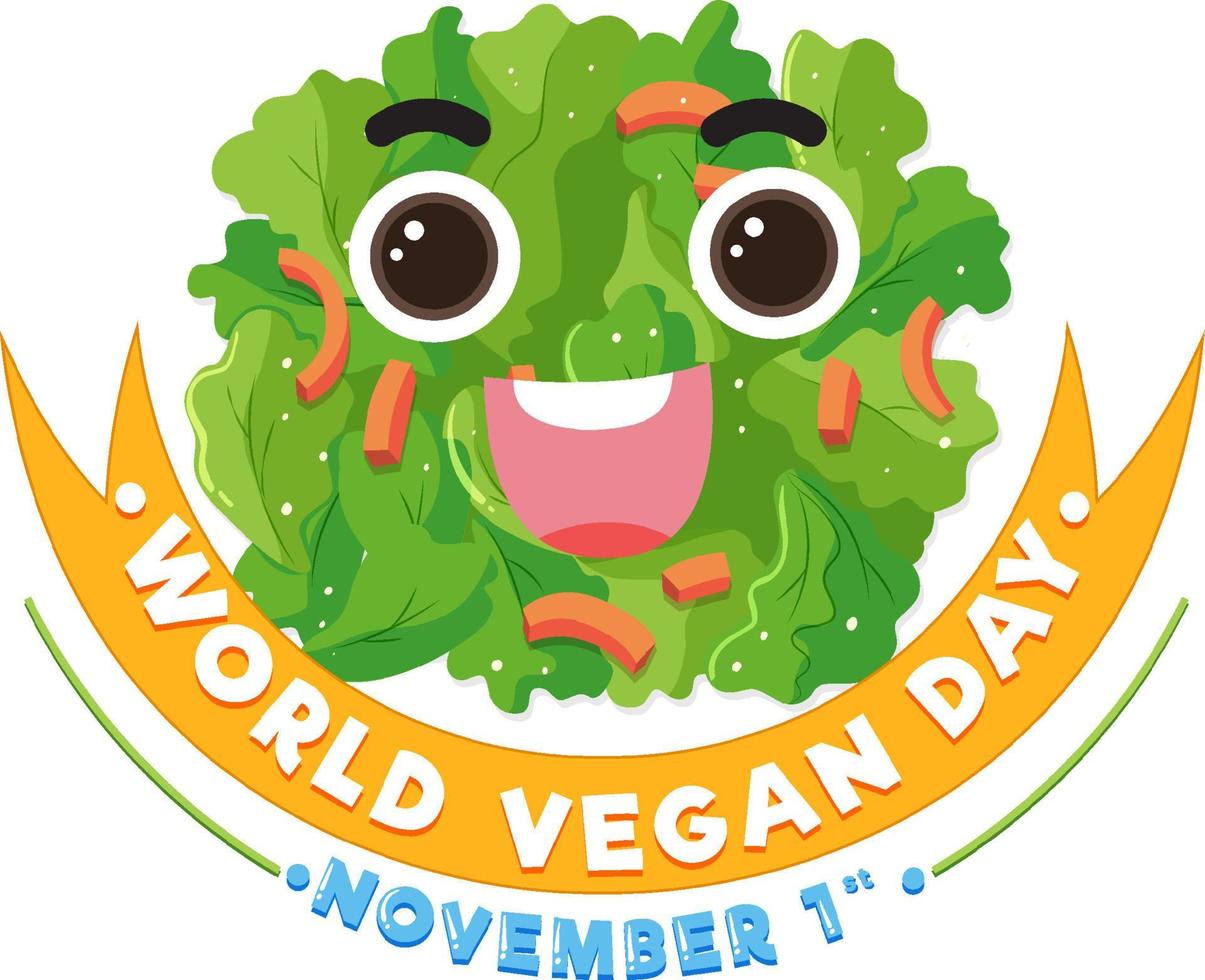 World Vegan Day Banner Design vector