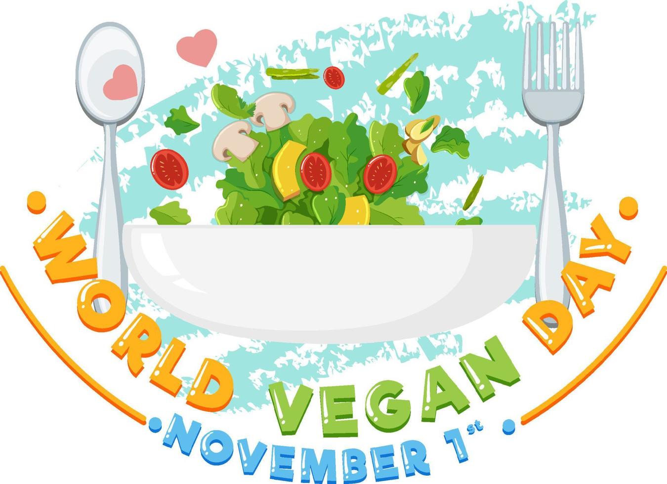 World Vegan Day Banner Design vector