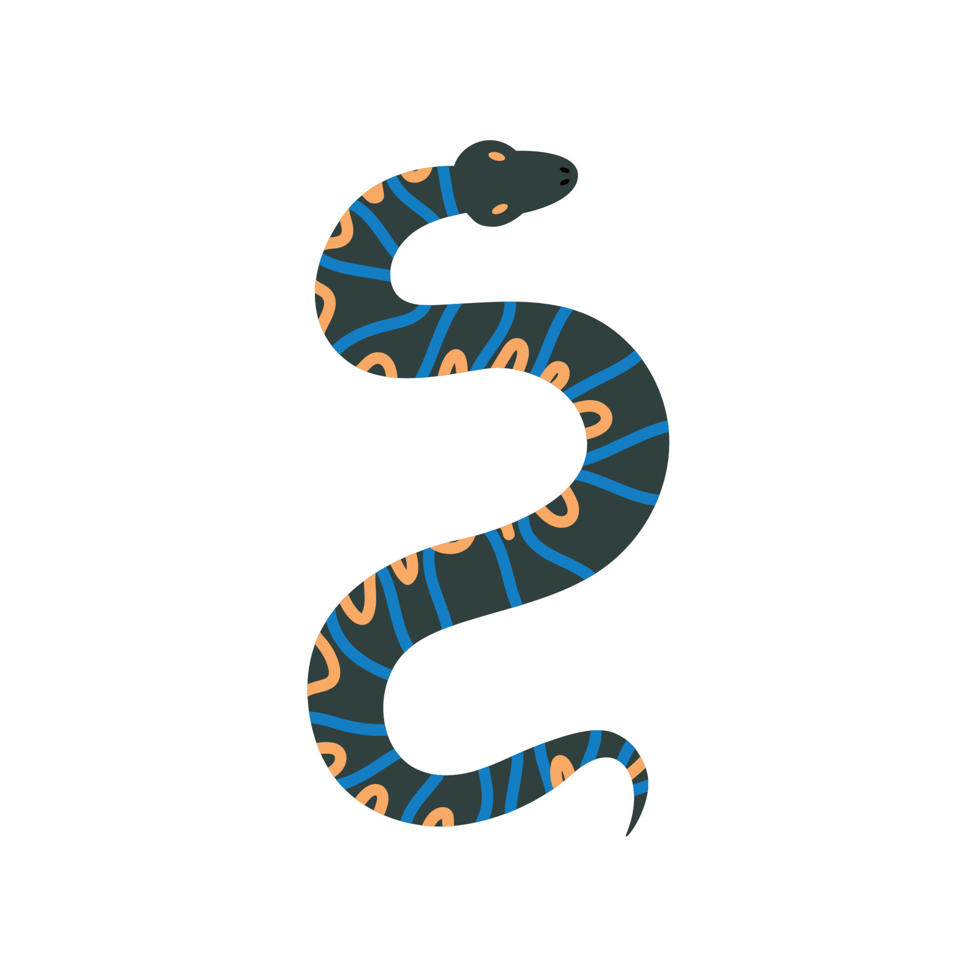blue snake animal wild 11132681 Vector Art at Vecteezy