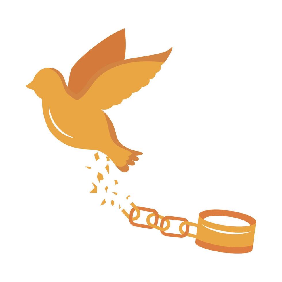 golden dove flying free vector