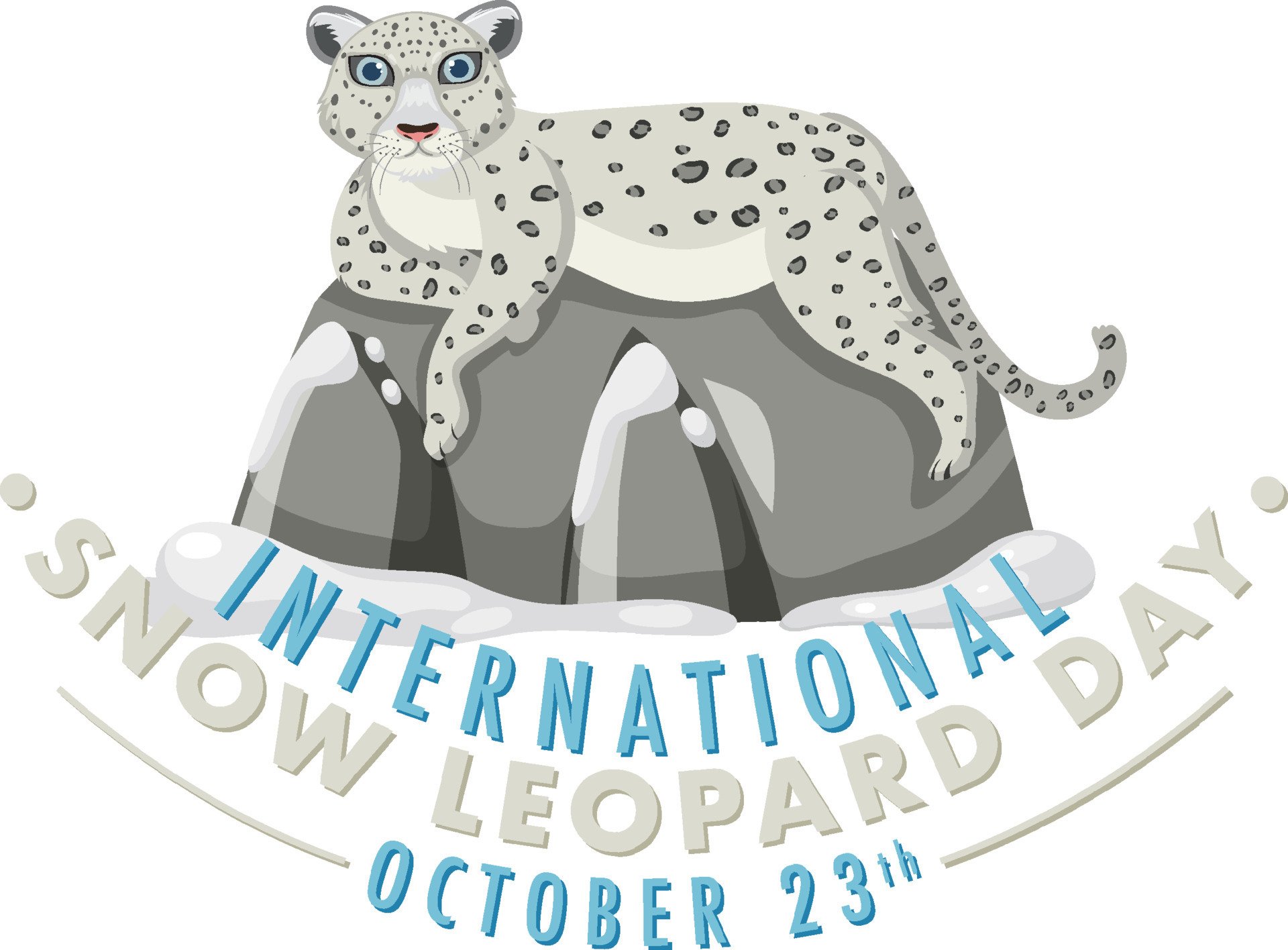 International Snow Leopard Day Banner Design 11132819 Vector Art at Vecteezy