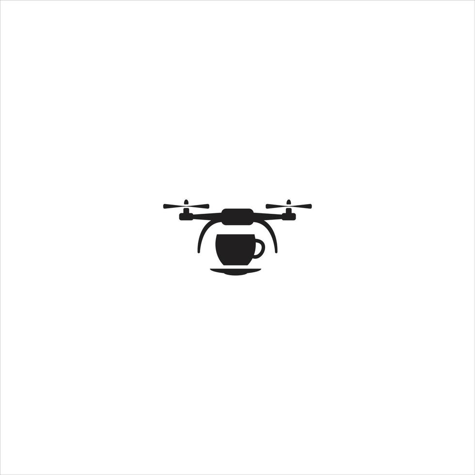 Drone delivering a parcel. Unmanned automatic aircraft used for transporting goods. Pixel perfect, editable stroke icon vector