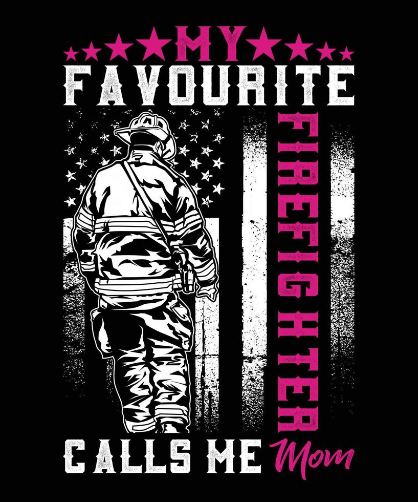 1 bombero seguridad guerrero bombero gráfico vector silueta camiseta