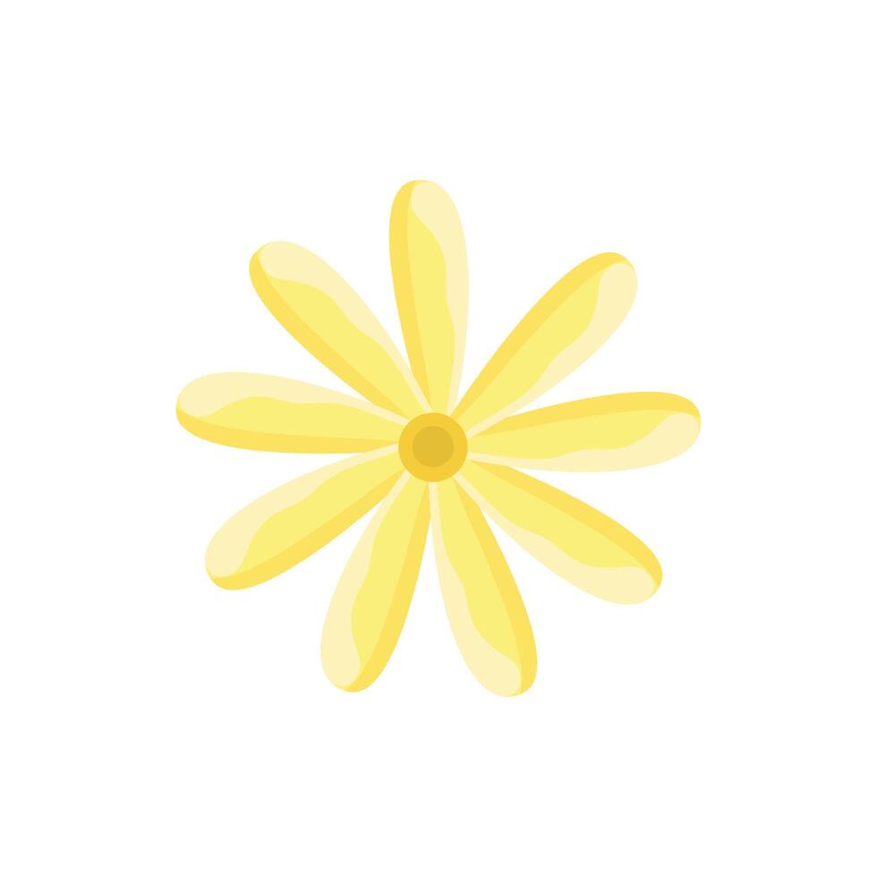 yellow flower garden vector