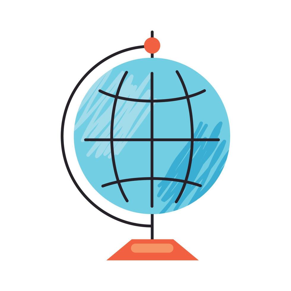 sphere world map vector