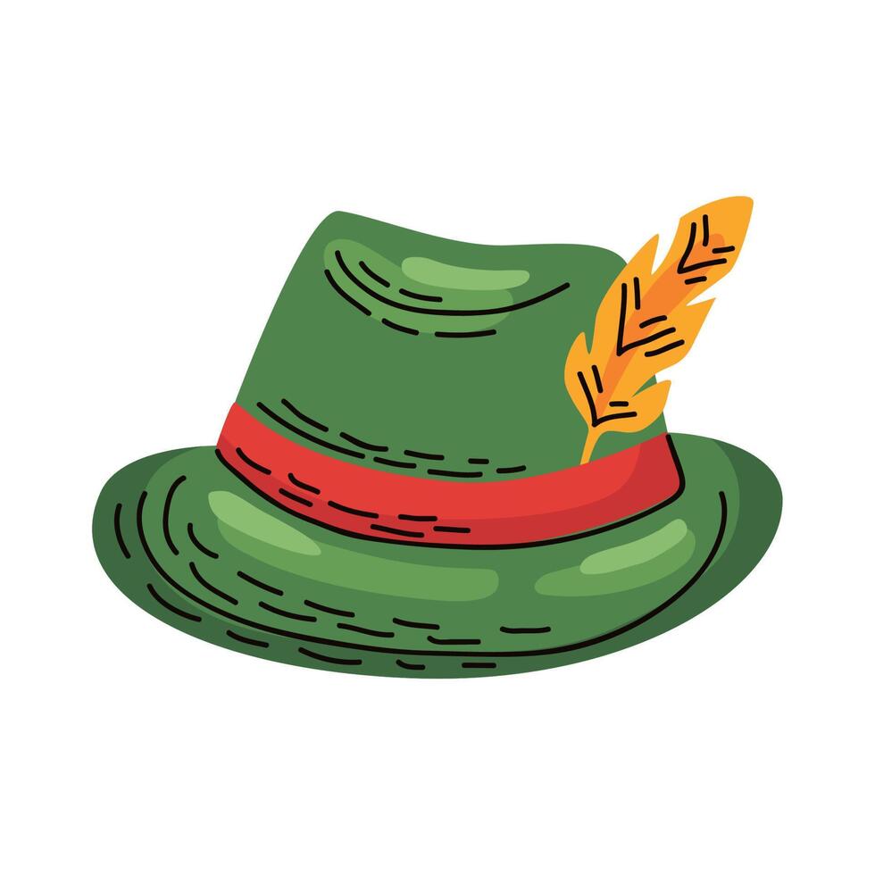 germany traditional hat vector