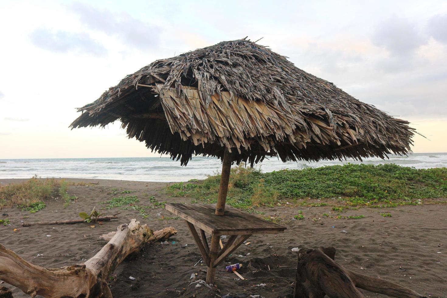 damage to buildings on the coast due to the tsunami photo