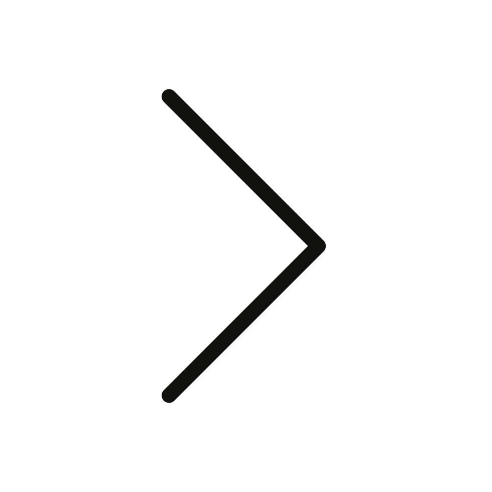 Arrow vector icon. Linear style arrow icon for web and mobile app