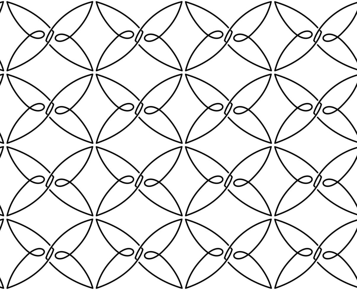 patrón geométrico vectorial sin costuras de líneas negras finas aisladas sobre fondo blanco.textura lineal sin costuras en forma de mariposas minimalistas estilizadas. vector
