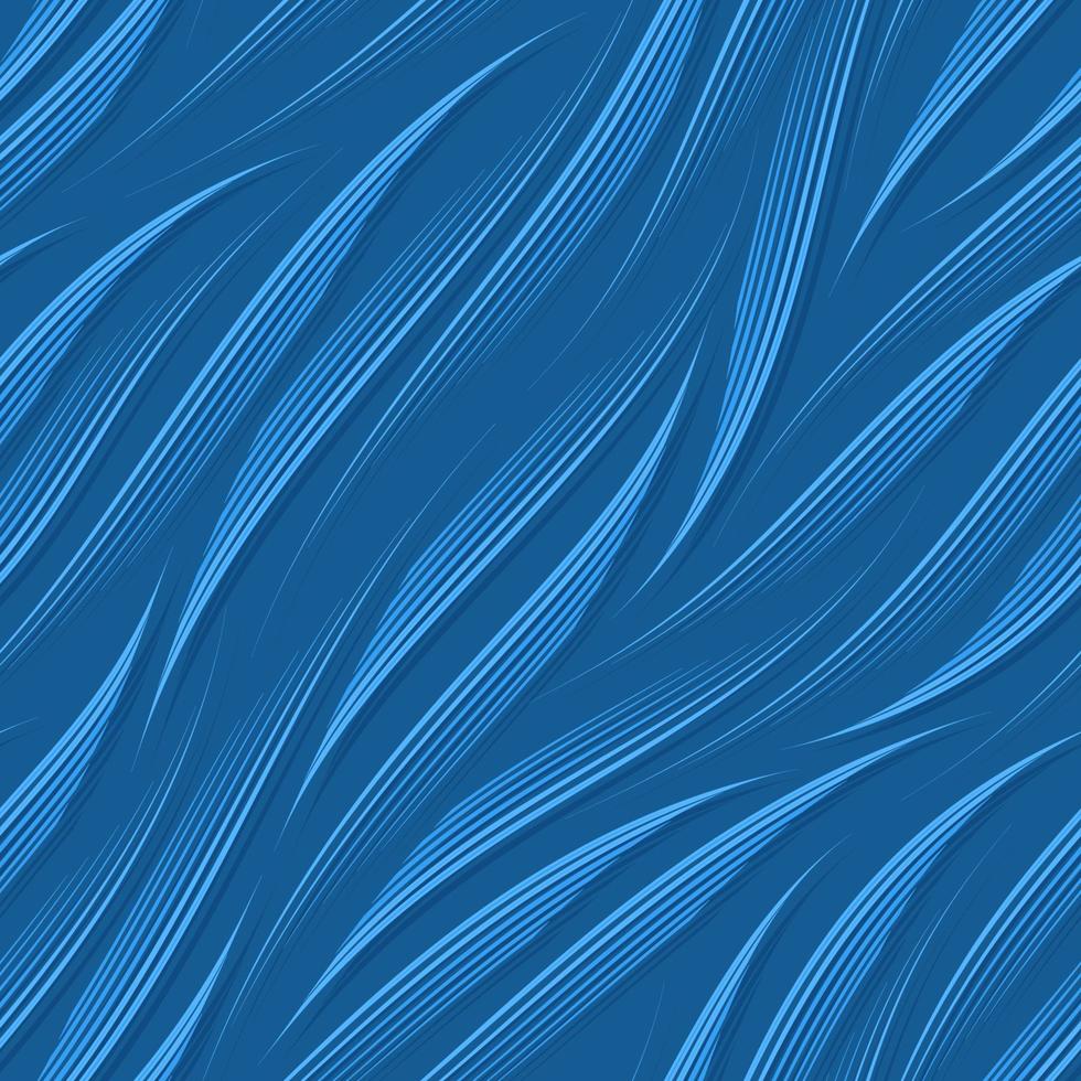 patrón vectorial sin costuras de líneas suaves finas negras diagonales.patrón monocromo vectorial sin costuras de rayas diagonales suaves en forma de ondas. vector