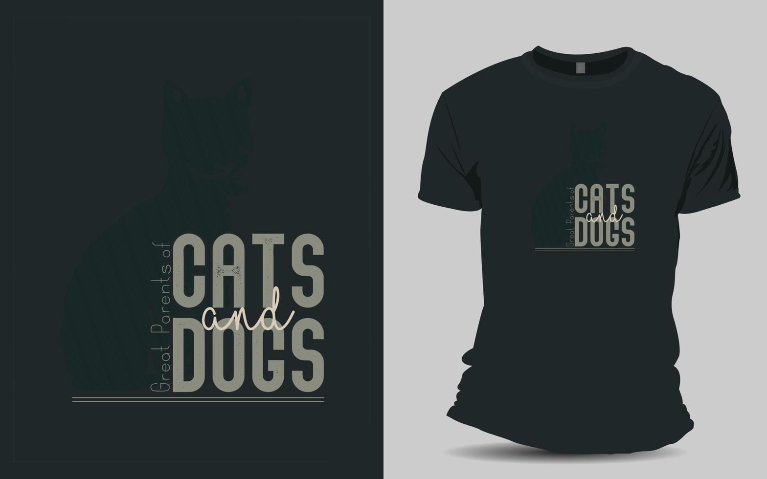 Lovely Cat t-shirt design for your Pet vector