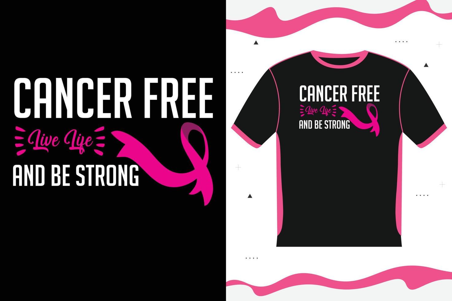 Breast Cancer Awareness T-shirt design Lettering vector