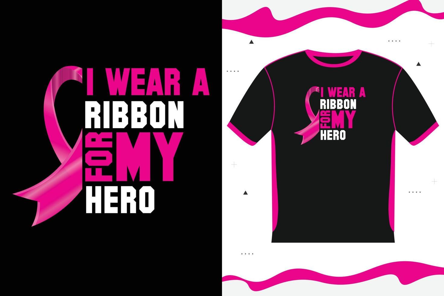 Breast Cancer Awareness T-shirt design Lettering vector