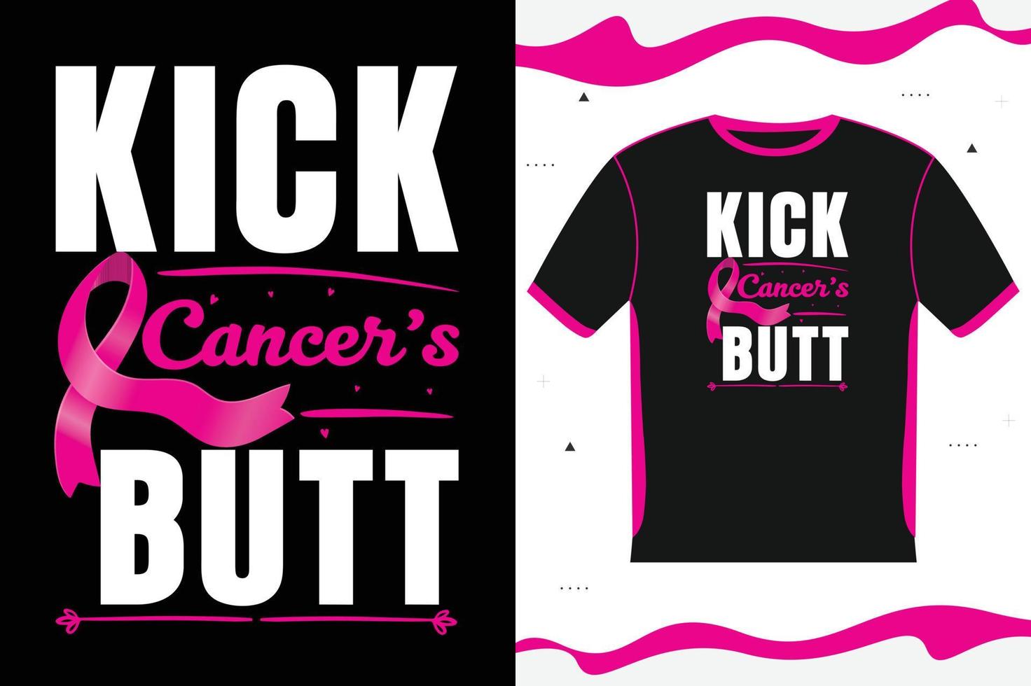 Breast Cancer Awareness T-shirt design Lettering vector