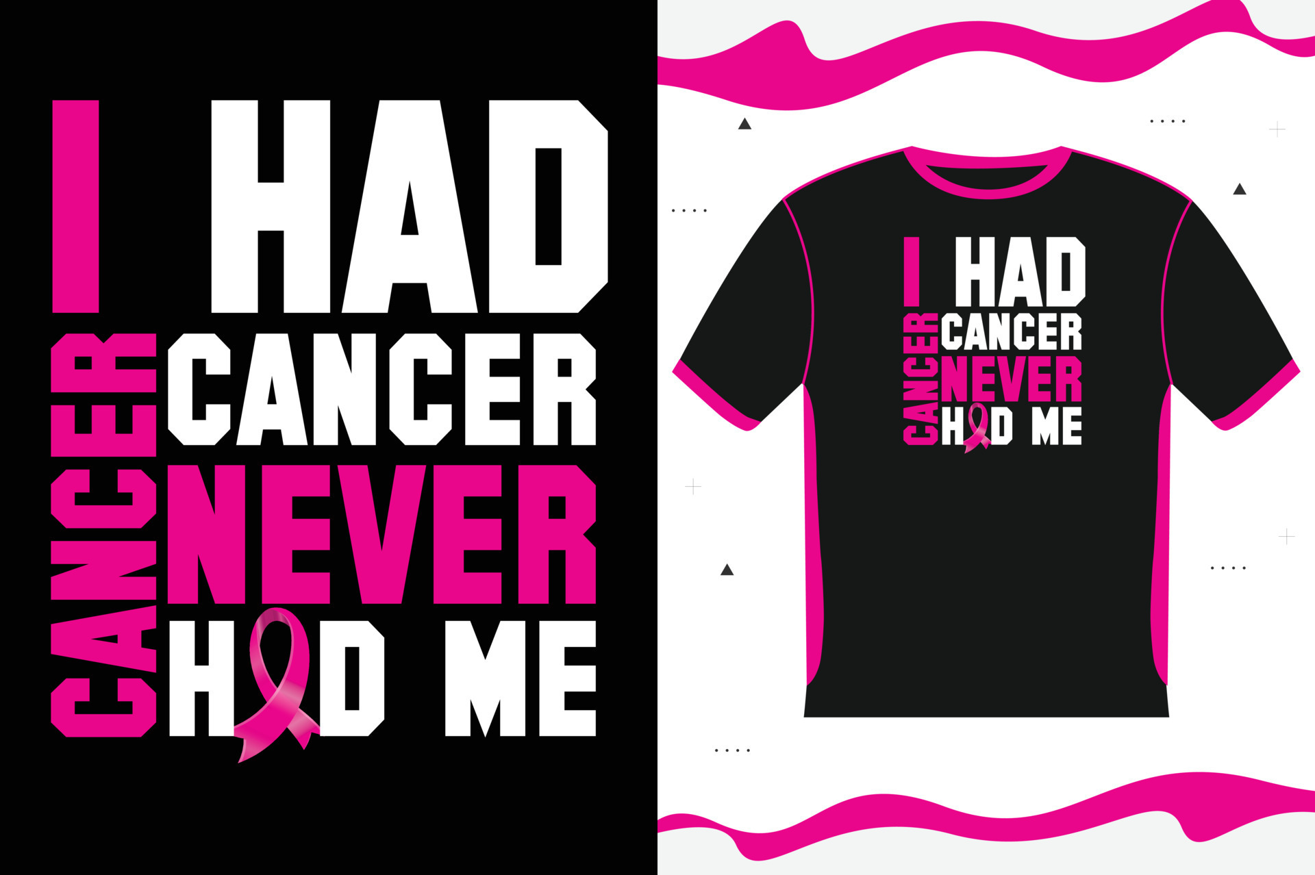 Breast cancer Awareness T-shirt design 11133762 Vector Art at Vecteezy
