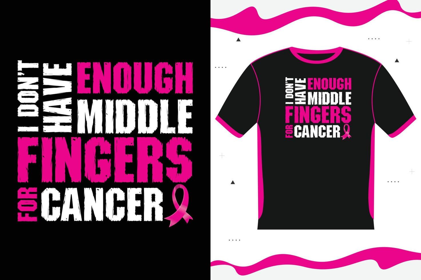 Breast cancer Awareness T-shirt design vector