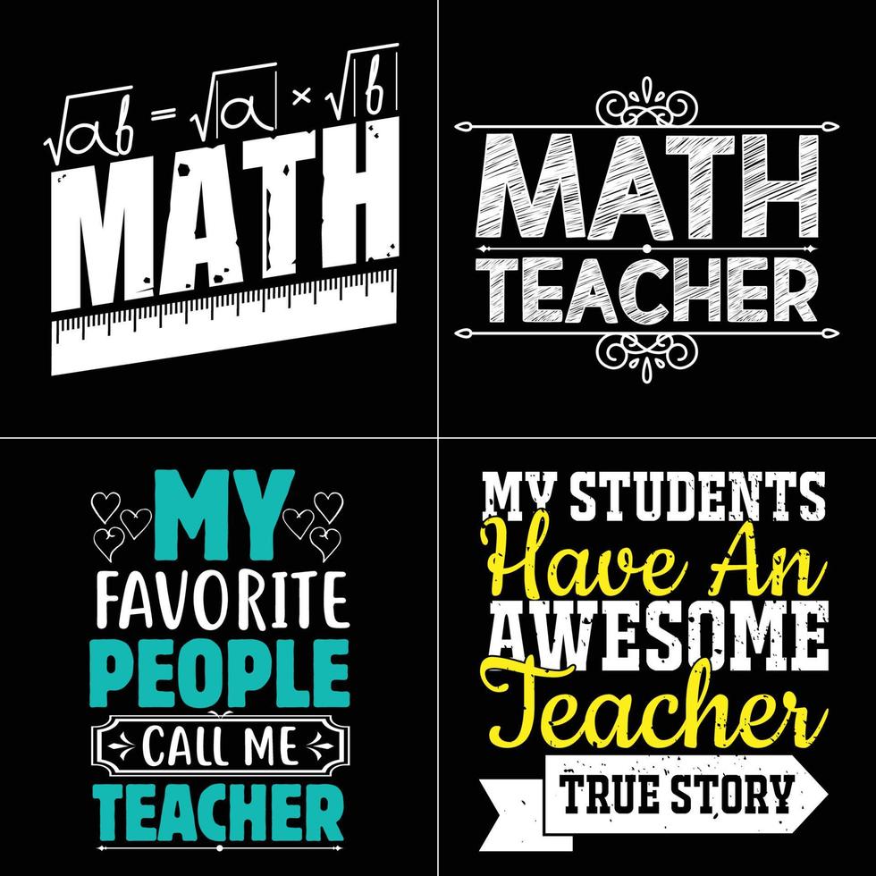 Teacher Day T-shirt design Teacher Gift vector