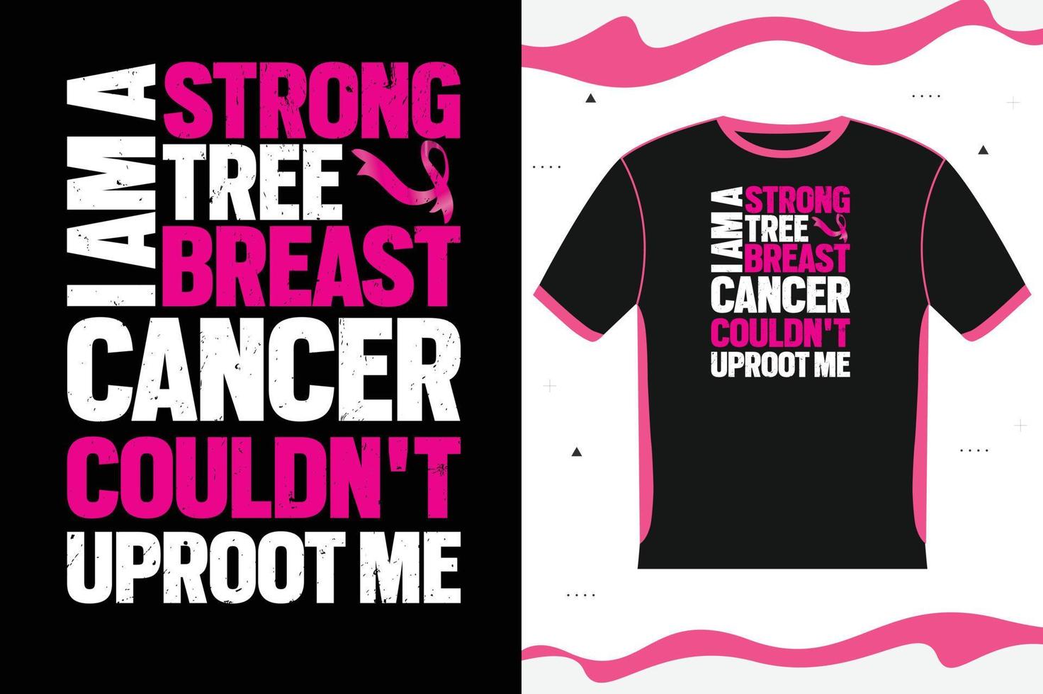 Breast Cancer Awareness T-shirt design Lettering vector