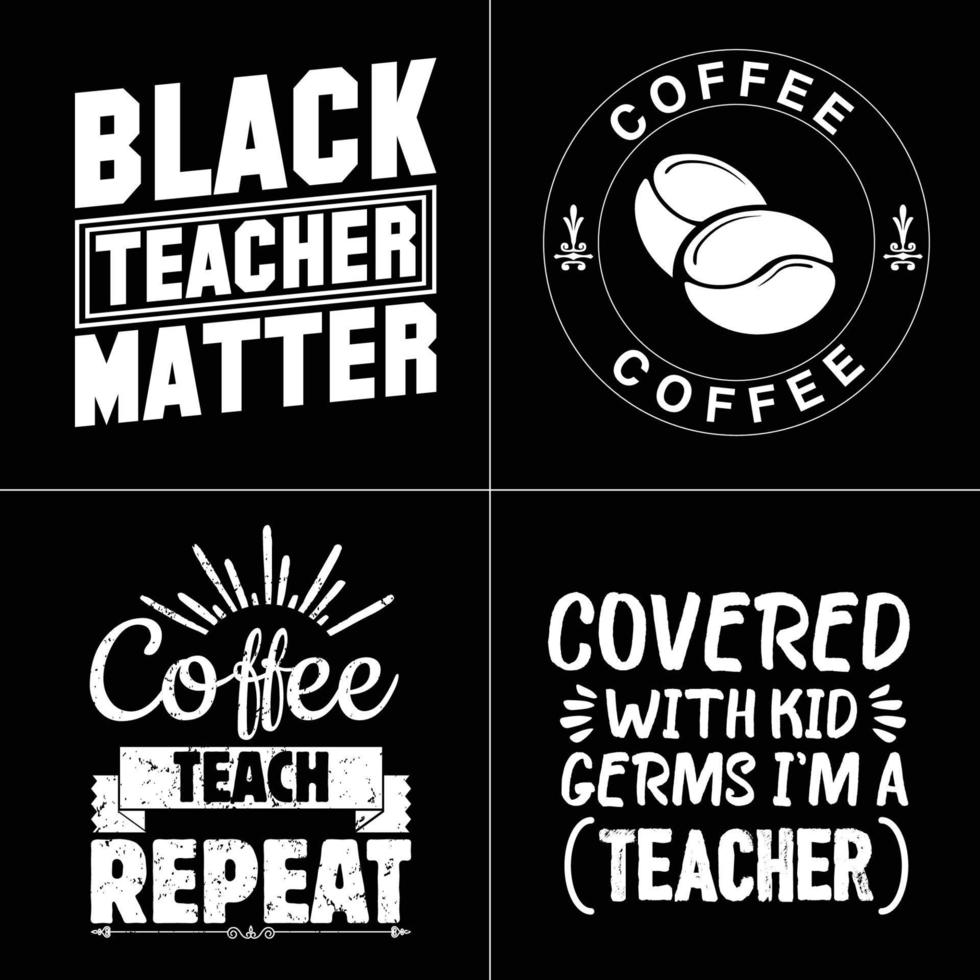 Teacher Day T-shirt design Teacher Gift vector
