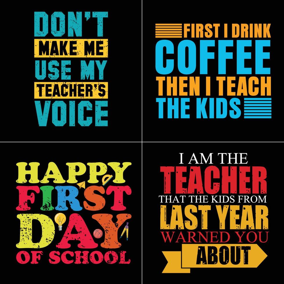 Teacher Day T-shirt design Teacher Gift vector