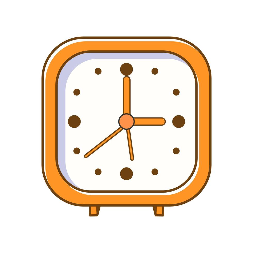 Classic ringing alarm clock illustration vector