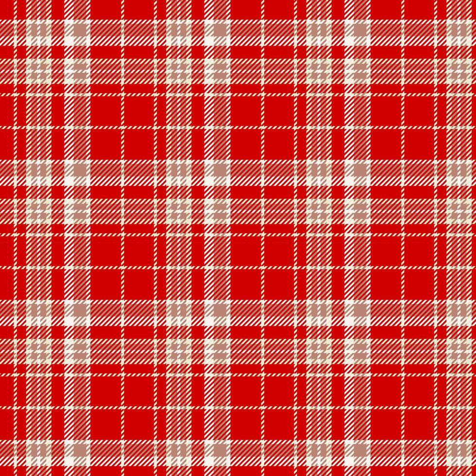 Red, brown modern tartan plaid Scottish seamless pattern. Texture checked plaid designed for clothes, shirts, dresses, bedding, paper, blankets and other textile products. Vector illustration.
