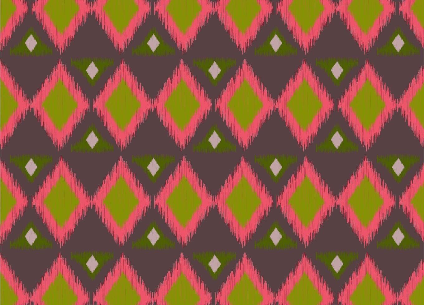 Geometric ethnic seamless Ikat Pattern. Ethnic geometric background for textile design, wallpaper, surface textures, pattern fills, wrapping paper, carpet. Vector illustration.