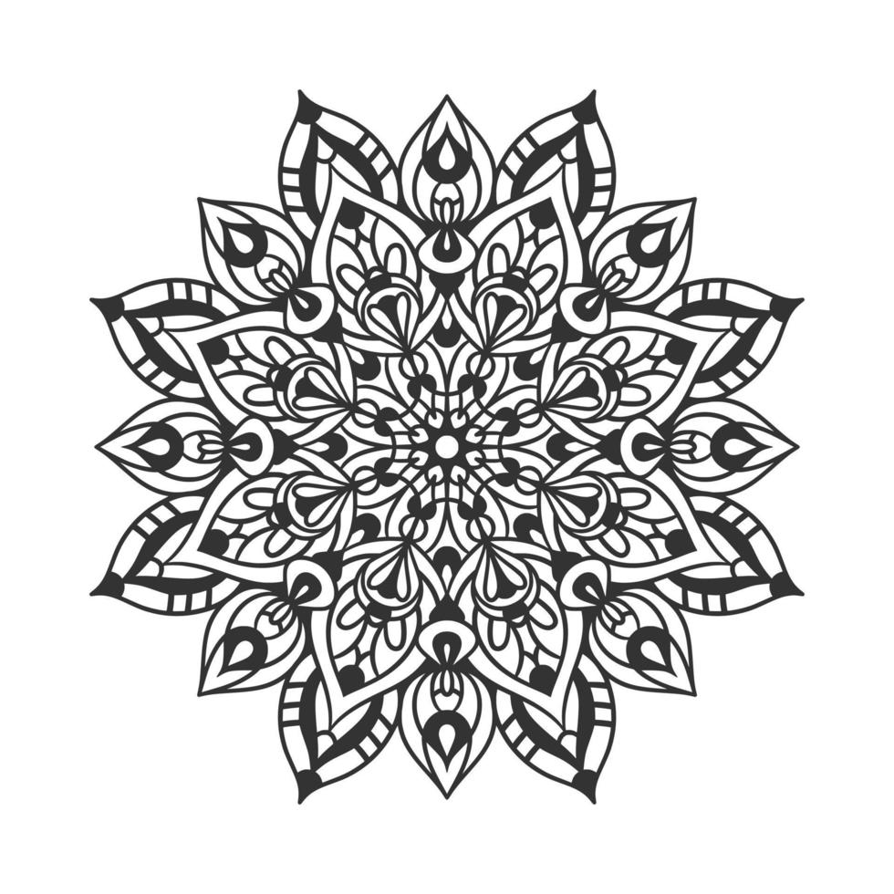 Ethnic Mandala Round Ornament Pattern vector