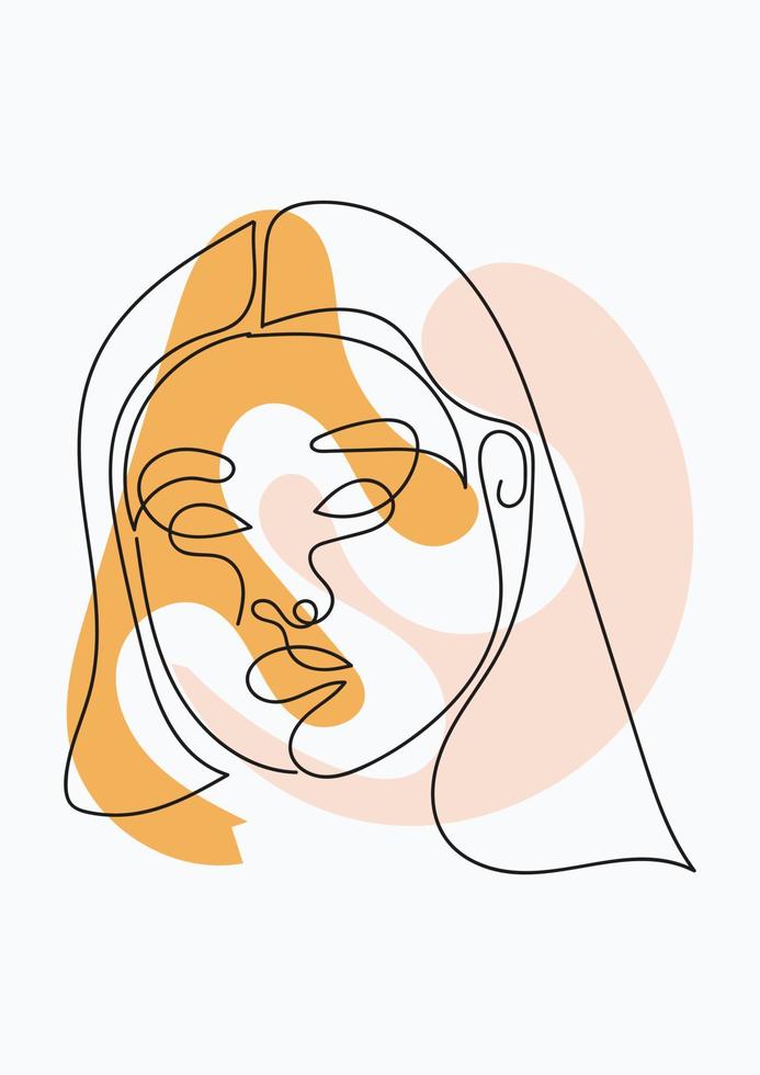line art in minimalistic style for prints, tattoos, posters, textile, cards vector