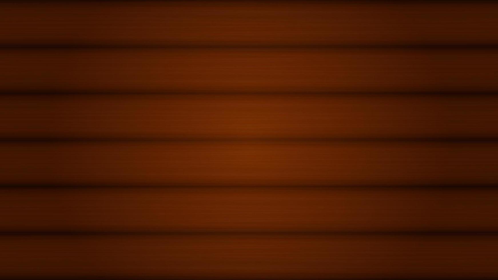 Brown wooden background. Old   wooden surface with long planks lined up vector illustration. Wooden boards on the wall or floor with texture and texture. Dark tones. Table texture for scene.