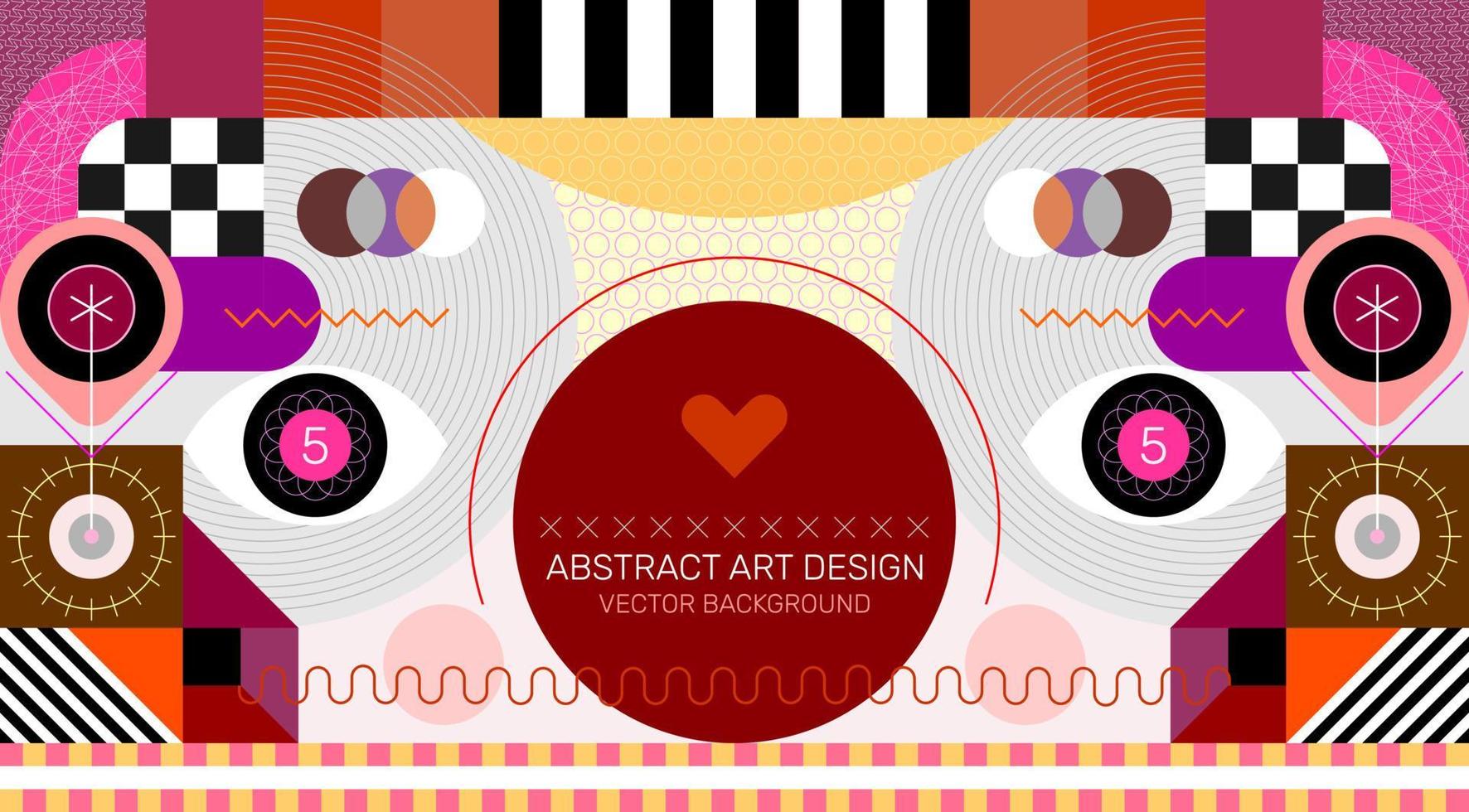 diseño de arte abstracto vector