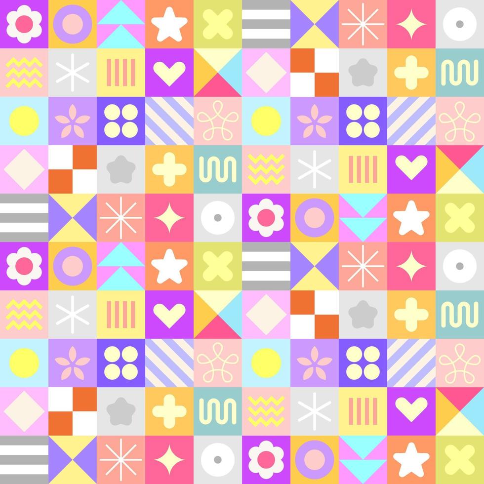 Pastel Colors Geometric Background vector